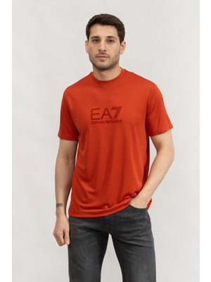 Ea7 Men's Crew Neck T-Shirt Multicolor