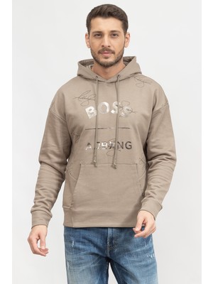 Boss Sly Men's Hooded Sweatshirt Green