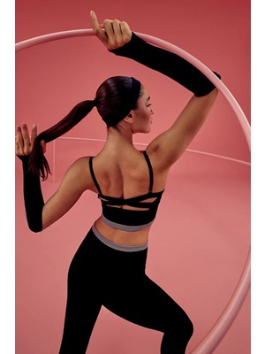 Penti Black Striped Seamless Sports Bra