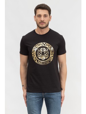 Just Cavallı Just Cavalli Men's Crew Neck T-Shirt Black