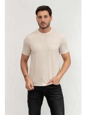 Ea7 Men's Crew Neck T-Shirt Multicolor
