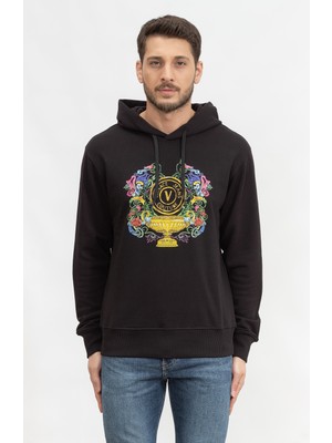 Versace Jeans Couture Men's Hooded Sweatshirt Black