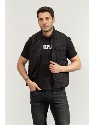 Replay Regular Slim Men's Vest Black