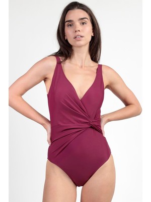 Admas Women's Swimsuit Burgundy