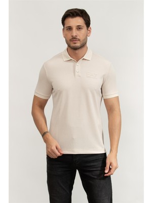 Ea7 Men's Polo Collar T-Shirt Multicolor