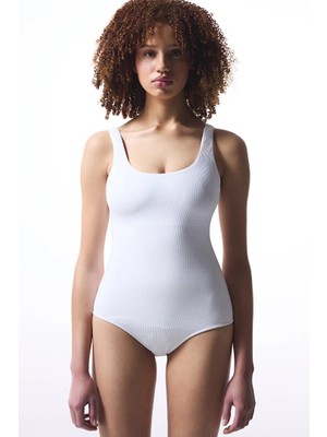 Penti White Marlee Sport Swimsuit