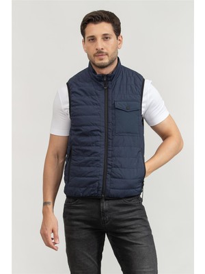 Replay Regular Slim Men's Vest Blue