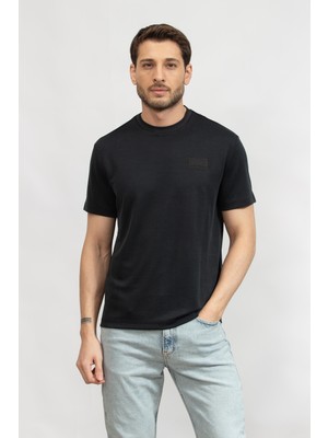 Ea7 Men's Crew Neck T-Shirt Black