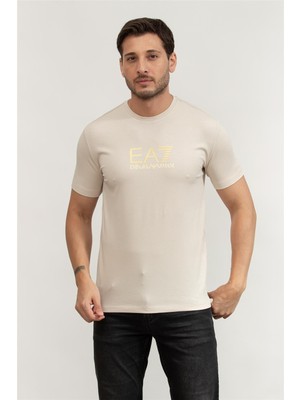Ea7 Men's Crew Neck T-Shirt Multicolor