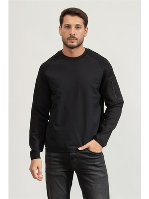 Boss Men's Crew Neck Sweatshirt Black
