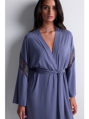 Aubade Sweet Obsession Kimono Women's Kimono Indigo Blue
