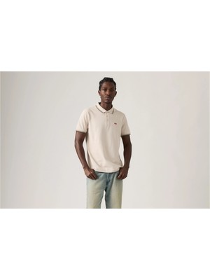 Levis Housemark Polo Collar White T-Shirt