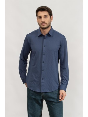 Boss Men's Shirt Navy