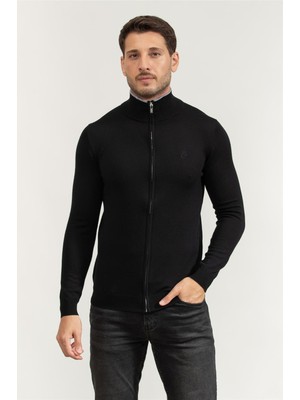 Karl Lagerfeld Men's Cardigan Black