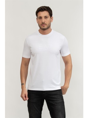 Ea7 Men's Crew Neck T-Shirt White