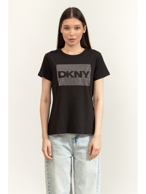 Dkny Box Rhinestone Women's Blouse Black
