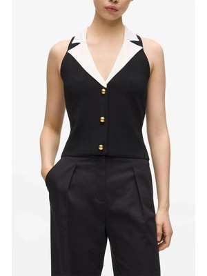 Karl Lagerfeld Bw Summer Knit Top Women's Knitwear Black