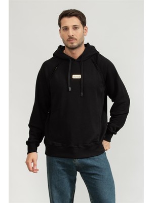 Versace Jeans Couture Men's Hooded Sweatshirt Black