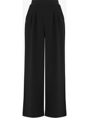 Penti Black High Waist Pleated Wide-Leg Pants