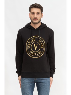 Versace Jeans Couture Men's Hooded Sweatshirt Black