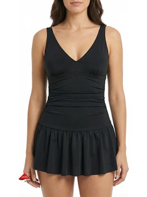 Penti Black Skirted Swimsuit