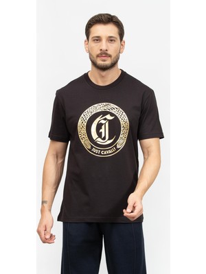 Just Cavallı Just Cavalli Men's Crew Neck T-Shirt Black