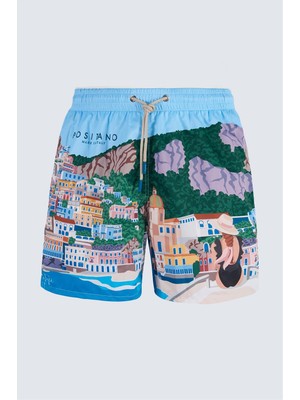 Fefe Napolı Men's Swim Shorts Multicolor