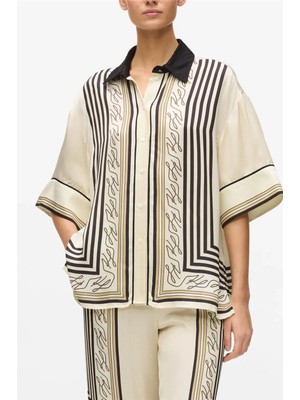 Karl Lagerfeld Fluid Pj Blouse Women's Blouse Multicolor