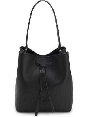 Boss Anett Drawstring Women's Shoulder Bag Black