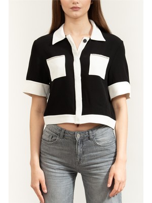 Karl Lagerfeld Chain Detail Jacket Women's Jacket Black