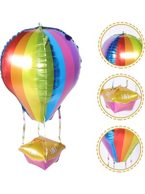 Inç Uçan Balon Temalı Folyo Balon 88-28 cm (Renkli)