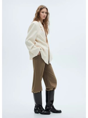 Mango Square-Toe Boots With Metallic Detail