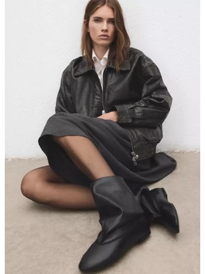 Mango Wide Shaft Boots