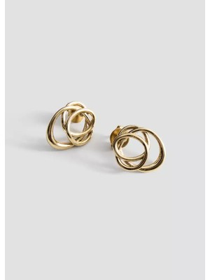 Mango Interlocking Stainless Steel Earrings