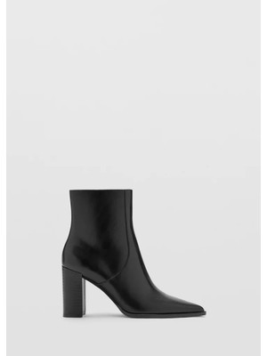 Mango Pointed Toe Ankle Boots