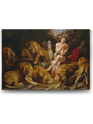 Burada Bulabilirsin Peter Paul Rubens - Lions Tablosu - 45X30CM