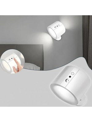 Magnetik Yapışkanlı Uzaktan Kumandalı Işık Oda Salon Işıklandırmak Için Lamba Iç Mekan Için Uygun Şarjlı Aydınlatma Yatak Odası Çocuk Odası Aydınlatması BD80A (BD80A - Beyaz)