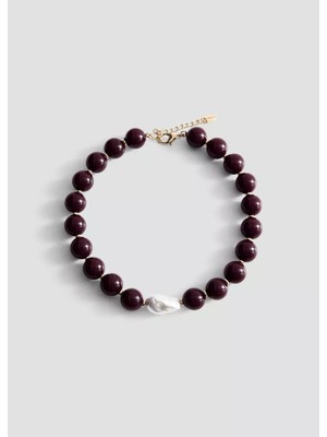 Mango Pearl Detail Necklace