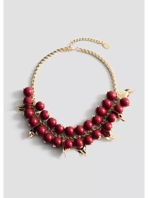 Mango Beaded Chain Necklace