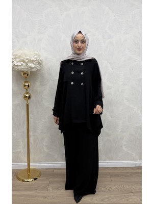 Emel Ceket Takım Siyah