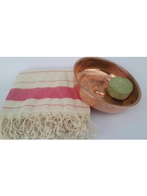 El Dokuması Kök Boyalı Buldan Peştemal -%100 Organik Pamuk ve Bambu 95X175 Cm.plaj ve Banyo Havl