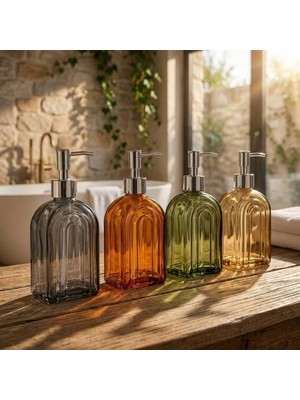 Burada Bulabilirsin Deconox 1 Adet 500 ml Cam Sıvı Sabunluk - Şık Tasarım - 4 Farklı Renk Seçeneği (Asorti Gönderim)