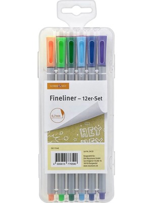 3 Adet Schreibwelt Renkli Kalem 0.7 mm 12'li Kutu