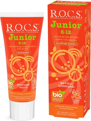 R.O.C.S. 5 Adet Rocs 6-12 Yaş Çocuklar Için Diş Macunu Meyve Gökkuşağı 60 ml