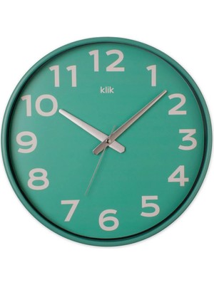 Klik Simplex Duvar Saati 38 cm Yeşil