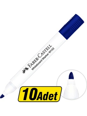 4 Adet Faber-Castell W153 Tahta Kalemi Mavi 10'lu