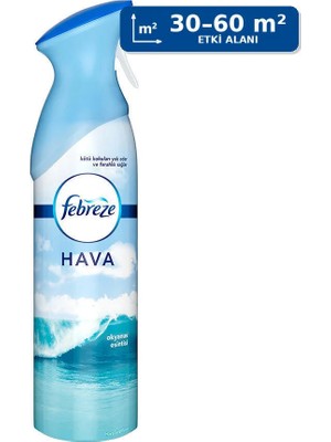 5 Adet Febreze Hava Ferahlatıcı Sprey Oda Kokusu Okyanus Esintisi 185 ml