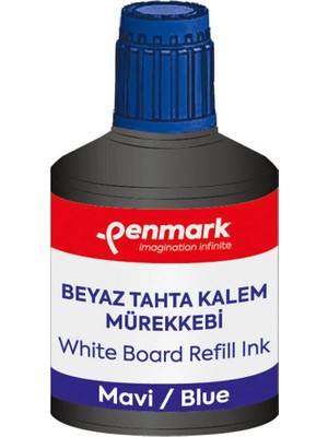 5 Adet Penmark HS-107 Tahta Kalemi Mürekkebi 100 ml Mavi Renk