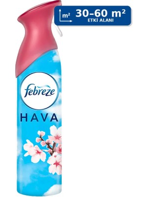 4 Adet Febreze Hava Ferahlatıcı Sprey Oda Kokusu Japon Kiraz Çiçekleri 185 ml