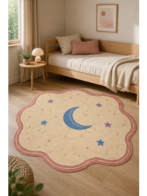 Rugs Modern Halı Mila Nova Özel Tasarım Bej, Kırık Beyaz ve Kırmızı Ince Dokuma Salon Halısı